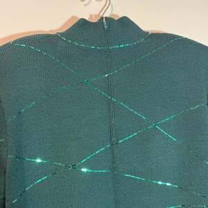 St. John Green sweater and Skirt set